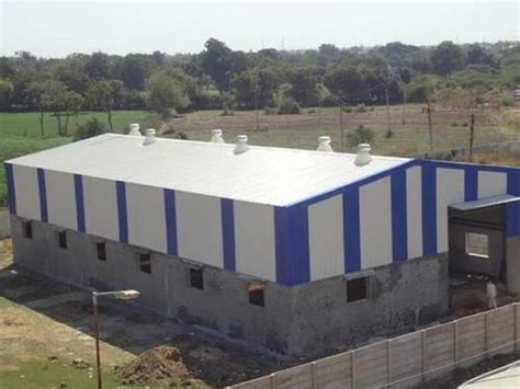 Anmol Fabrication MS FRP 40 Feet Prefabricated Industrial Shed At Rs