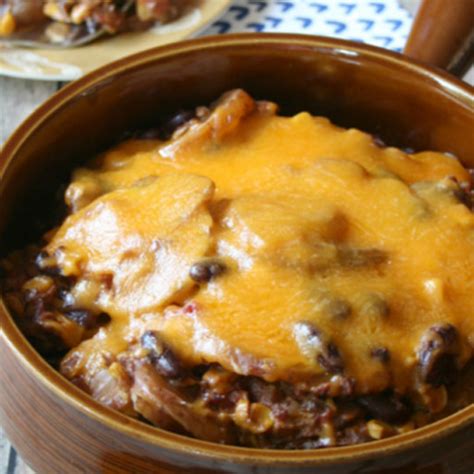 Cheesy Crockpot Cowboy Casserole