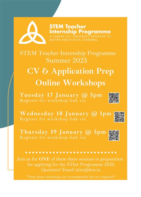 STEM Teacher Internship (STInt) Programme is back for 2023! - STEM Teacher Internship Programme