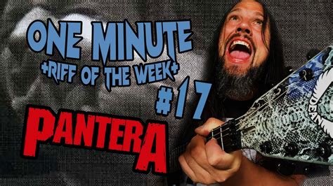 Riff Of The Week Guitar Cover Pantera Piss Youtube