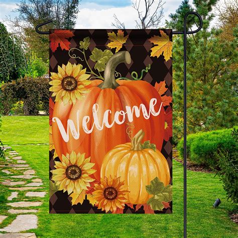 Amazon Iksii Double Sided Welcome Fall Garden Flag For Outside