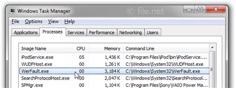 werfaultexe windows process