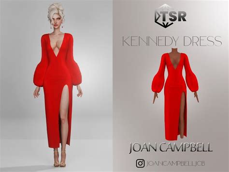 Joan Campbell Beauty S Kennedy Dress Sims 4 Clothing Sims 4 Mods