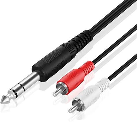 TNP 6 3 Mm Klinke Auf Cinch Kabel Cinch Audiokabel 5m Klinkenkabel