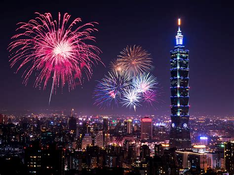 Taiwan Fireworks Countdown Happy New Year NOW TRAVEL ASIA