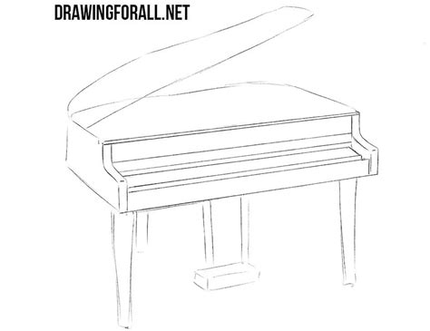 How To Draw A Grand Piano Step By Step At Drawing Tutorials