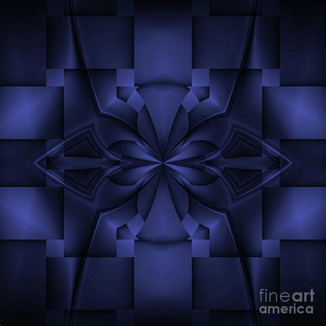 Shades Of Indigo Digital Art By Iustina Fine Art America