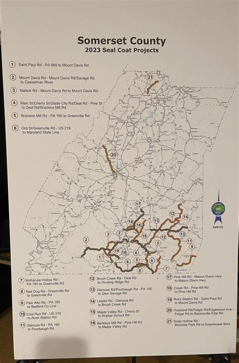 Somerset PA roads, bridges on PennDOT 2023 project calendar