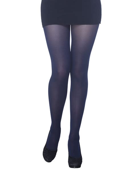 Opaque Navy Blue Tights