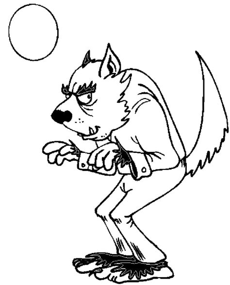 Coloriage Loup Garou Coloriages Imprimer Wonder Day