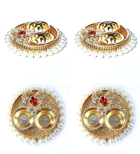 Itiha Pearl Ring Haldi Kumkum Holder Return Gift Mehendi Gift Diwali