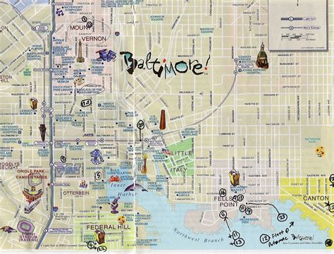 Baltimore Tourist Map - Baltimore • mappery