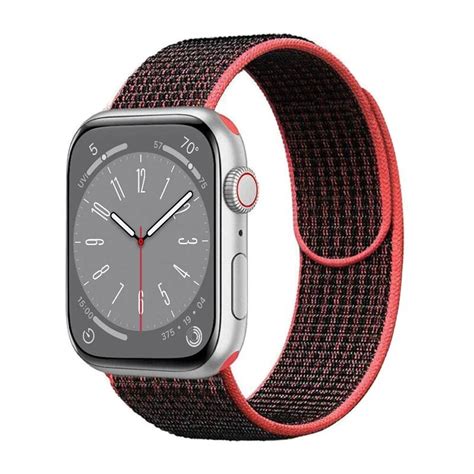 Nylon Armband Apple Watch Mm Svart R D Elgiganten Elgiganten