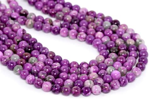 Amazon 1 Strand Adabele Natural Purple Sugilite Crystal Healing