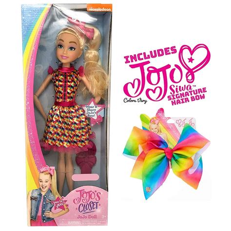 Ropeastar Jojo Siwa Doll Play Set With Jojo Siwa Signature Hair Bow For Girls 18 Doll