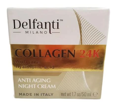 DELFANTI MILANO COLLAGÈNE 24K Anti age Nuit Crème Acide Hyaluronique