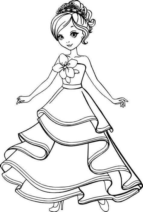 Расраски Кукла распечатать бесплатно