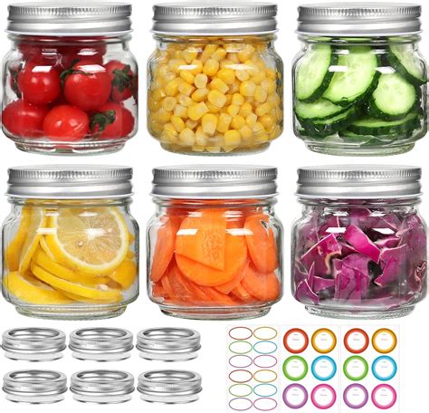 Amazon Mcupper Pack Small Mason Jars Oz Half Pint Canning