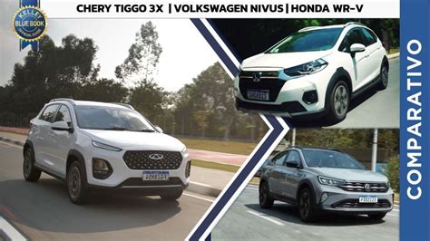 Comparativo KBB Tiggo 3X Vs VW Nivus E Honda WR V KBB Br