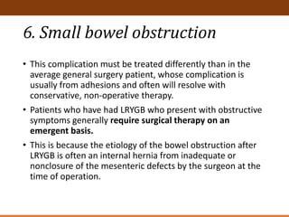 Gastric bypass complications | PPT