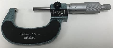 Mitutoyo 193 112 Rolling Digital Outside Micrometer 25 50mm Range 0