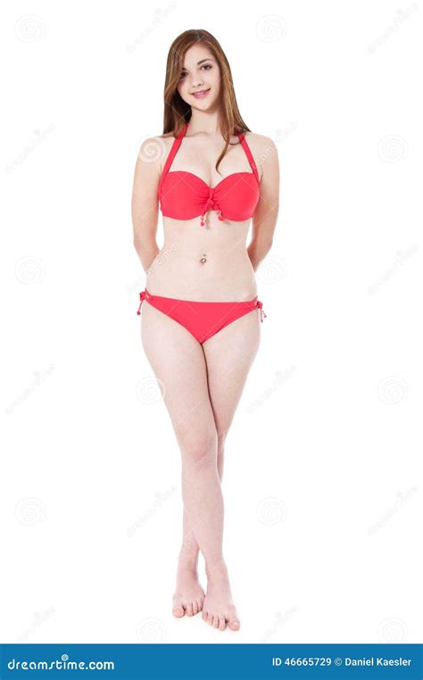 Girl In Red Bikini Stock Image Image Of Person European 46665729