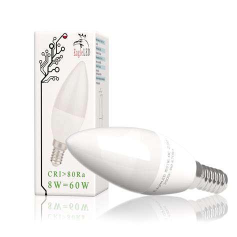 Unknown Żarówka świeczka Led E14 C37 8w 60w Ciepła Ccd El Kaina