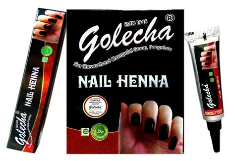 Golecha Nail Henna Cones Black 12 cones #56054 | DesiClik.com, USA