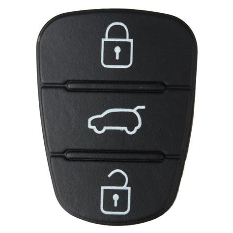 3 Button Remote Key Fob Case Shell Rubber Pad For Hyundai I10 I20 I30