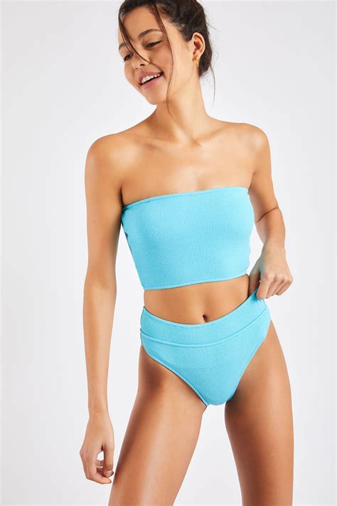 Nolo Manha Scrunchy Blue Two Piece Bikini Banana Moon