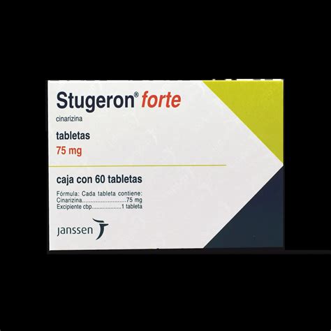 STUGERON FORTE 75MG 60 TABLETA Distribuidor De JANSSEN CD