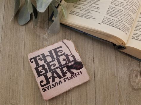 The Bell Jar Book Coaster Sylvia Plath Literature Writer Reader