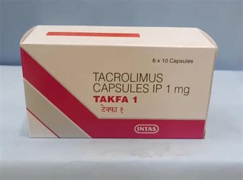 Takfa 1 Mg Tacrolimus 1 Mg Capsule Intas At Rs 290 Stripe In Madurai