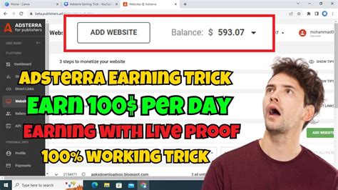 Adsterra Earning Tricks Adsterra Direct Link Earning Trick