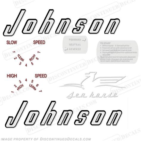 Johnson 1956 10hp Decals