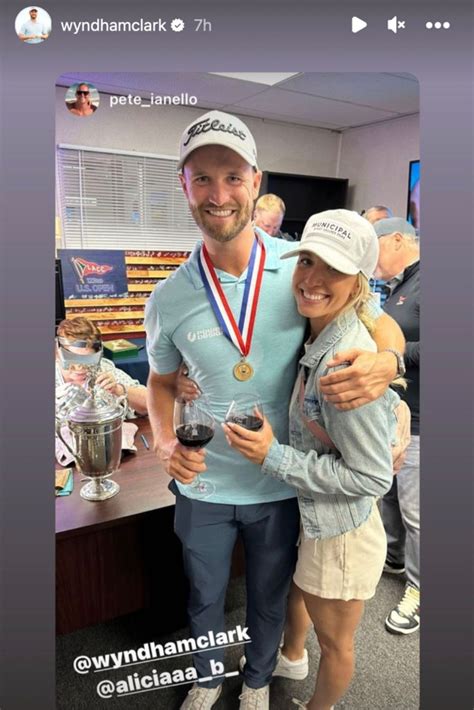 Wyndham Clark celebrates US Open win with girlfriend Alicia
