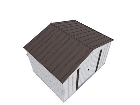 Arrow Ft X Ft High Point Galvanized Steel Storage Shed In The