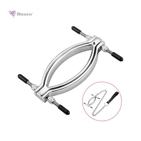 Pussy Labia Clip Spreader Clitoris Clamp Teasing G Spot Stimulation Massager Vagina Spectulum