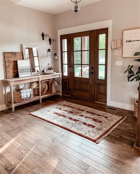 Sidelights In Farmhouse Wood Front Door Entryway Soul Lane