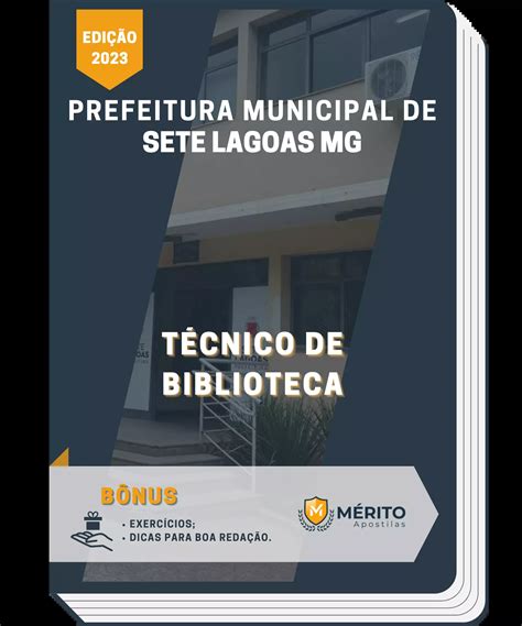 Apostila Técnico de Biblioteca Prefeitura Municipal de Sete Lagoas MG