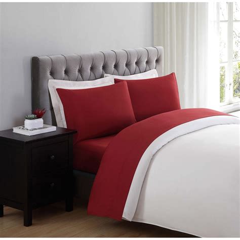 Truly Soft Everyday Red Twin Xl Sheet Set