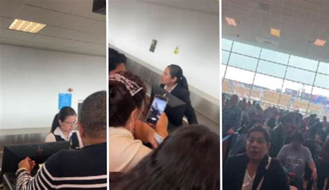 Aeropuerto Internacional Jorge Chávez Decenas De Pasajeros Reclamaron