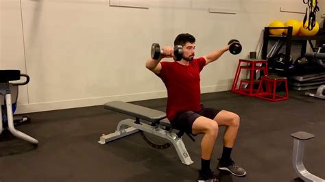 Seated Dumbbell Lateral Raise Permafitness Exercise Demo Youtube