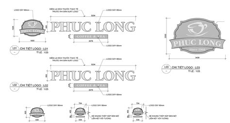 Thiết kế thi công bảng hiệu Phúc Long coffee and tea