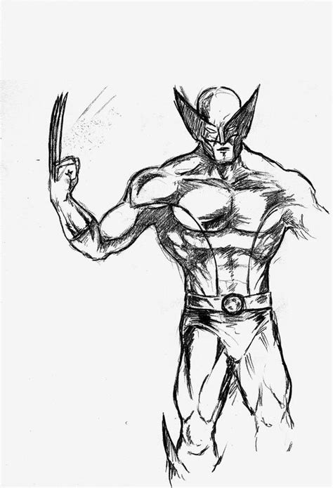 Wolverine Pencil Sketch By Andrewhobart On Deviantart