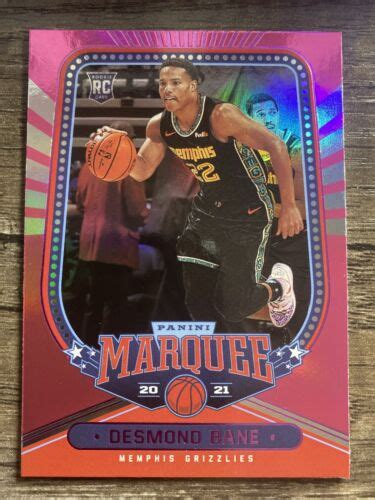 Panini Chronicles Marquee Pink Desmond Bane Rc Ebay