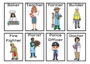 Community Helper Flashcards By Haley Simmons TPT