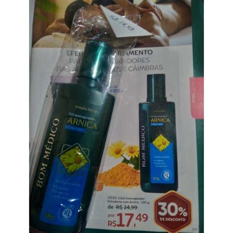 Bom Médico Gel massageador arnica extra forte Abelha Rainha 120gr