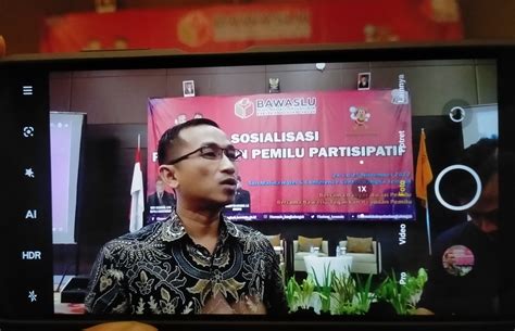 Gencar Lakukan Sosialisasi Pengawasan Pemilu Partisipatif Robianto