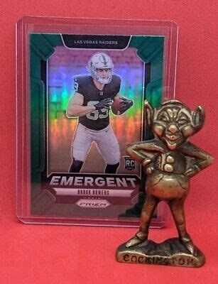 Panini Prizm Emergent Green Prizm Brock Bowers Rc Ebay